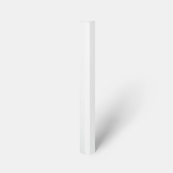Fileur d'angle GoodHome Stevia Blanc H. 71.5 cm x l. 59 mm x Ep. 5 mm
