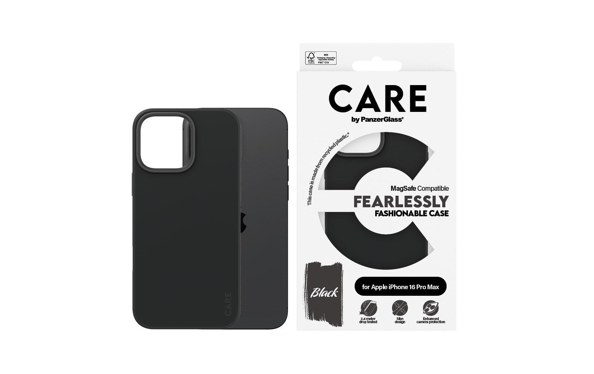 Back Cover Fashion iPhone 16 Pro Max SchwarzSchutzhülle für das Apple iPhone 16 Pro Max