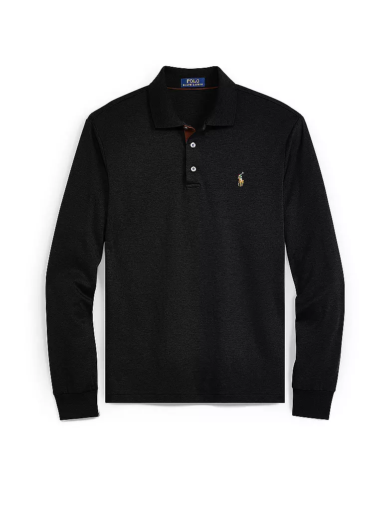 POLO RALPH LAUREN Poloshirt Custom Slim Fit schwarz