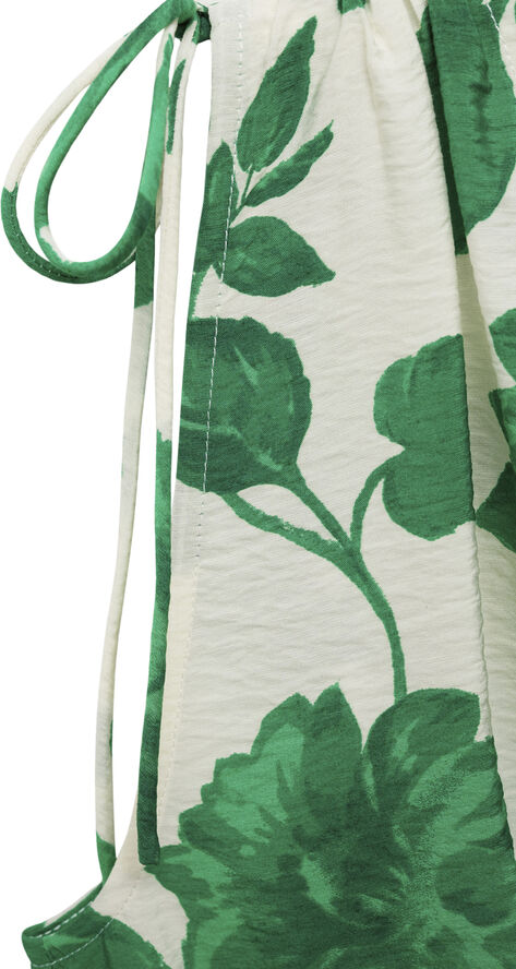 MANGO Printed long dress Green