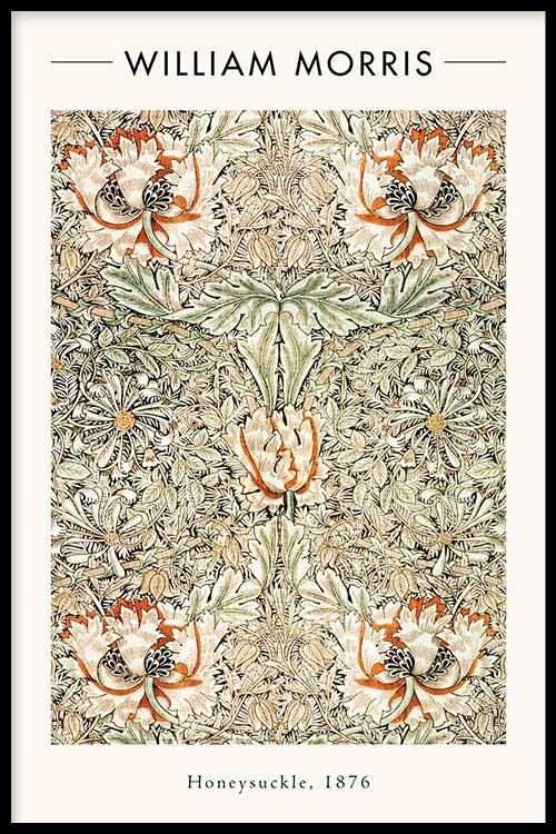 Walljar poster ingelijst - William Morris - Honeysuckle II Poster ingelijst - 40 x 60 cm