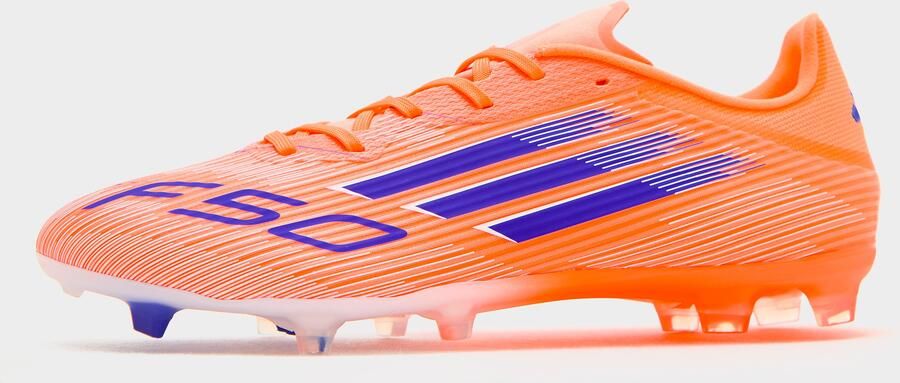 Adidas Perfor ce F50 League FG MG Senior voetbalschoenen koraalrood wit kobaltblauw