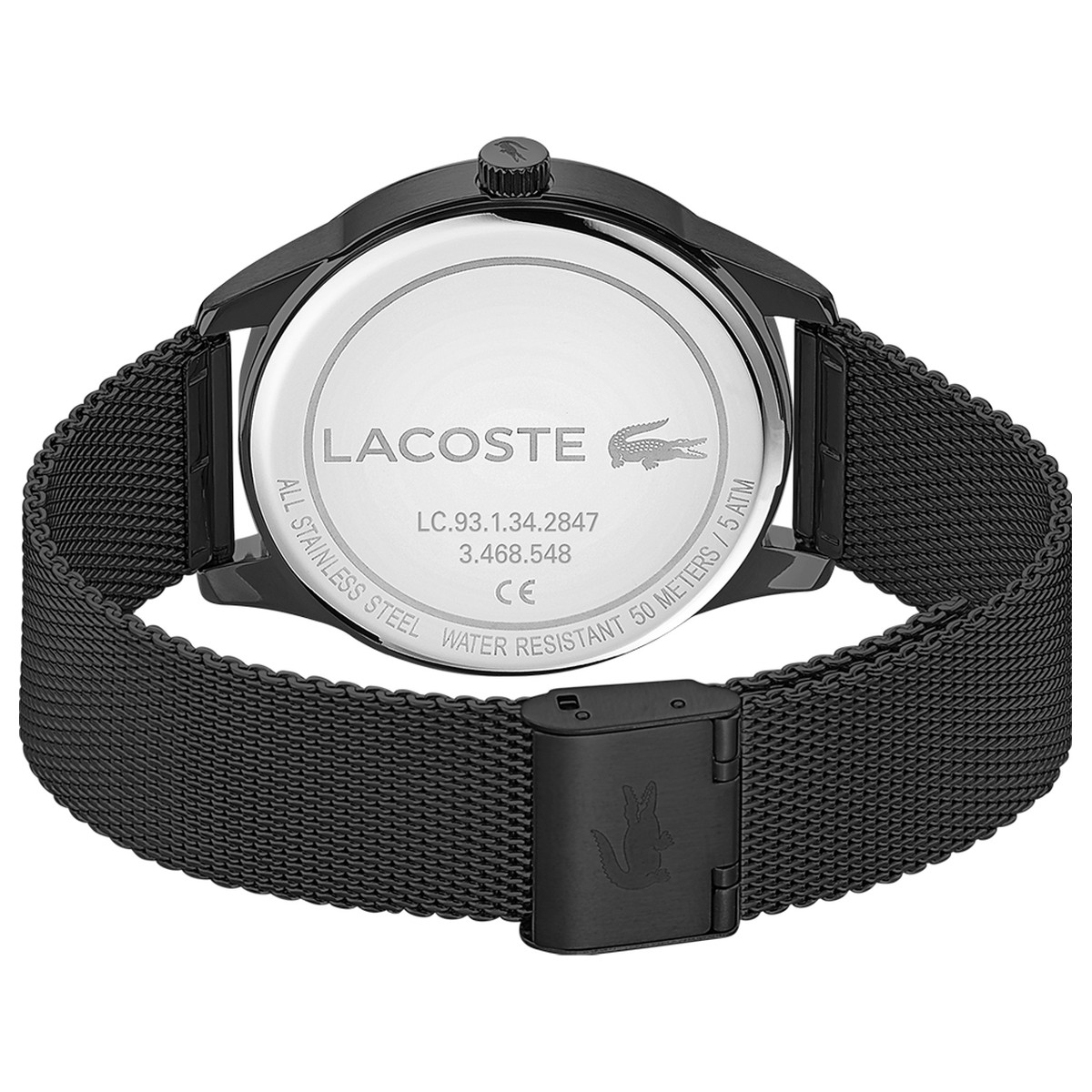 Montre Lacoste homme acier noir