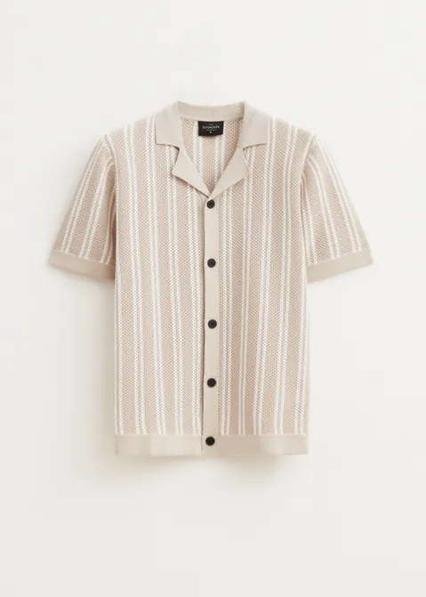 Vest met korte mouwen zand (ZAND)
