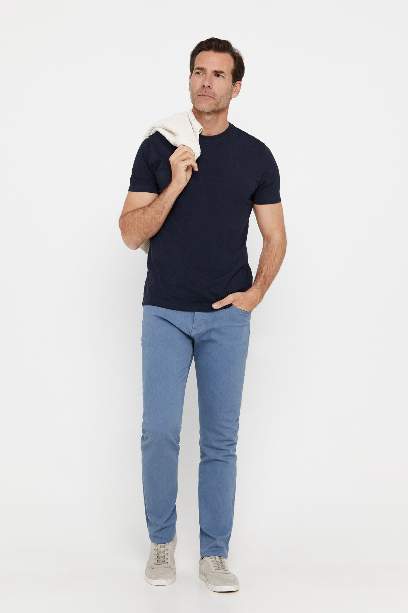 Camiseta básica - Azul marinho