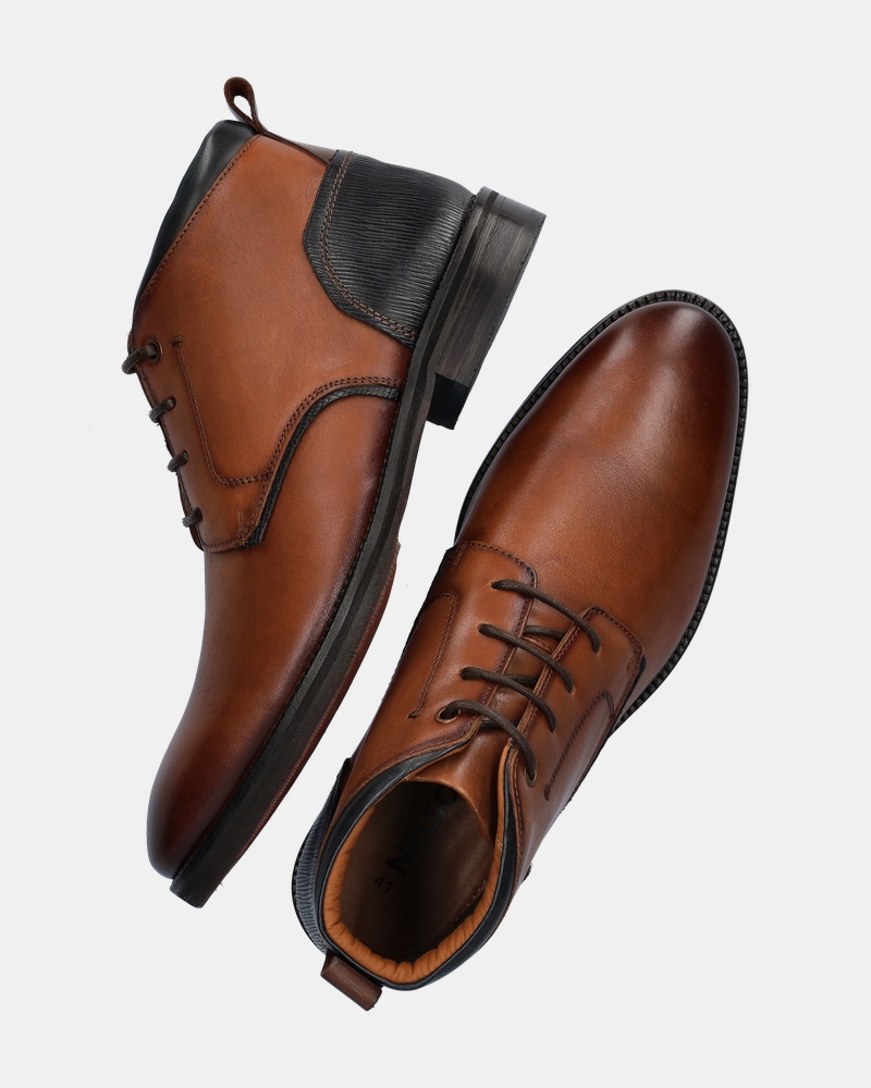 Nelson Anthony Hoge nette schoenen  - cognac