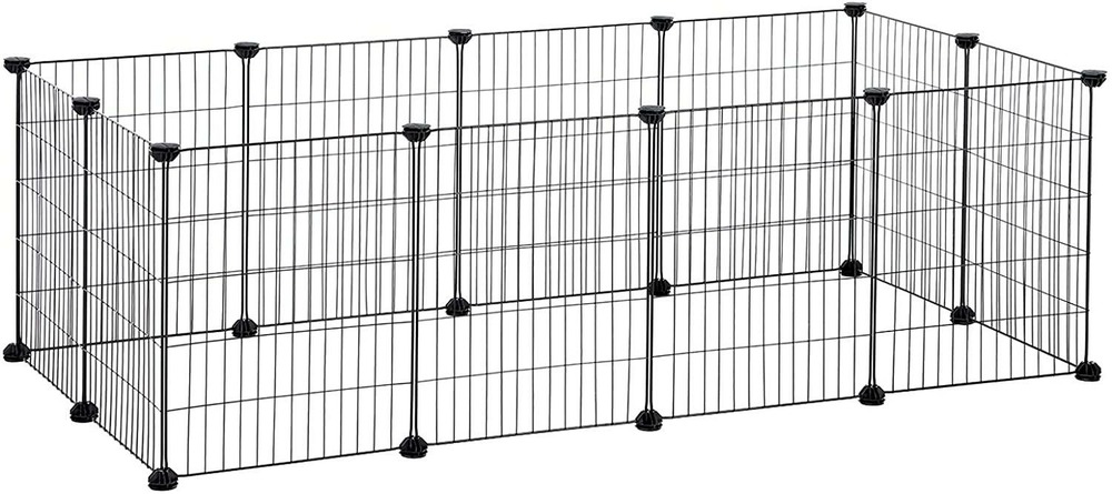 Enclos cage intérieur modulable petits animaux noir