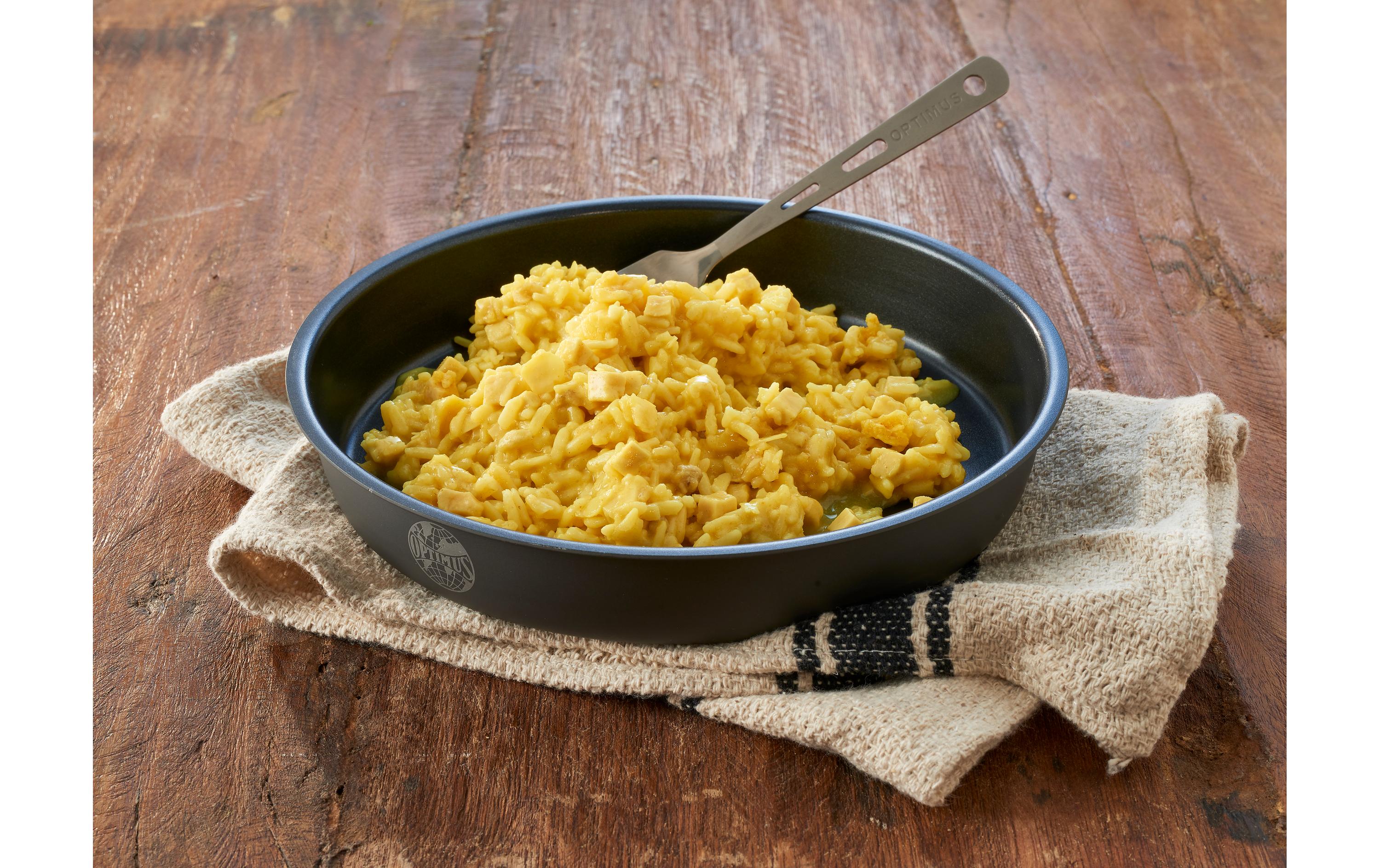 Hauptgericht Huhn in CurryreisOutdoor-Fertiggericht, Fleischgerichte