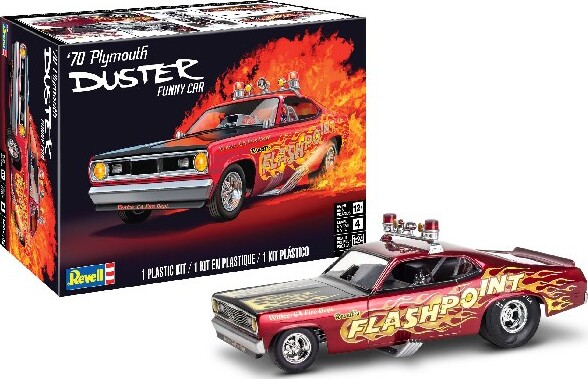 Revell - 70 Plymouth Duster Modelbil Byggesæt - 1:24 - 14528