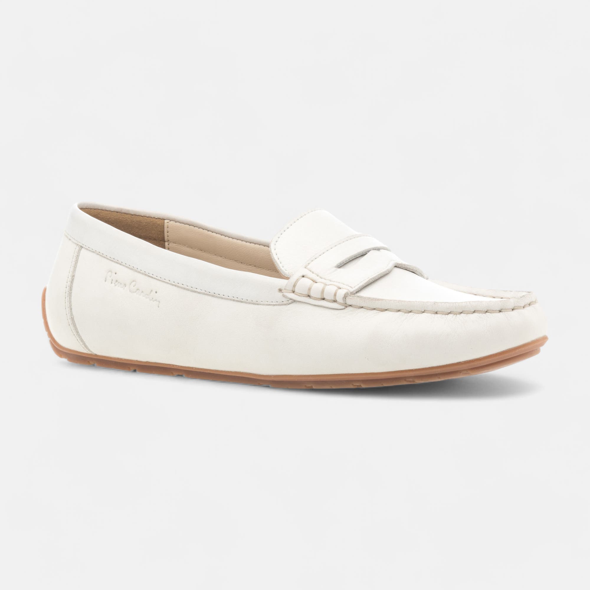 Mocassins Femme en cuir blanc