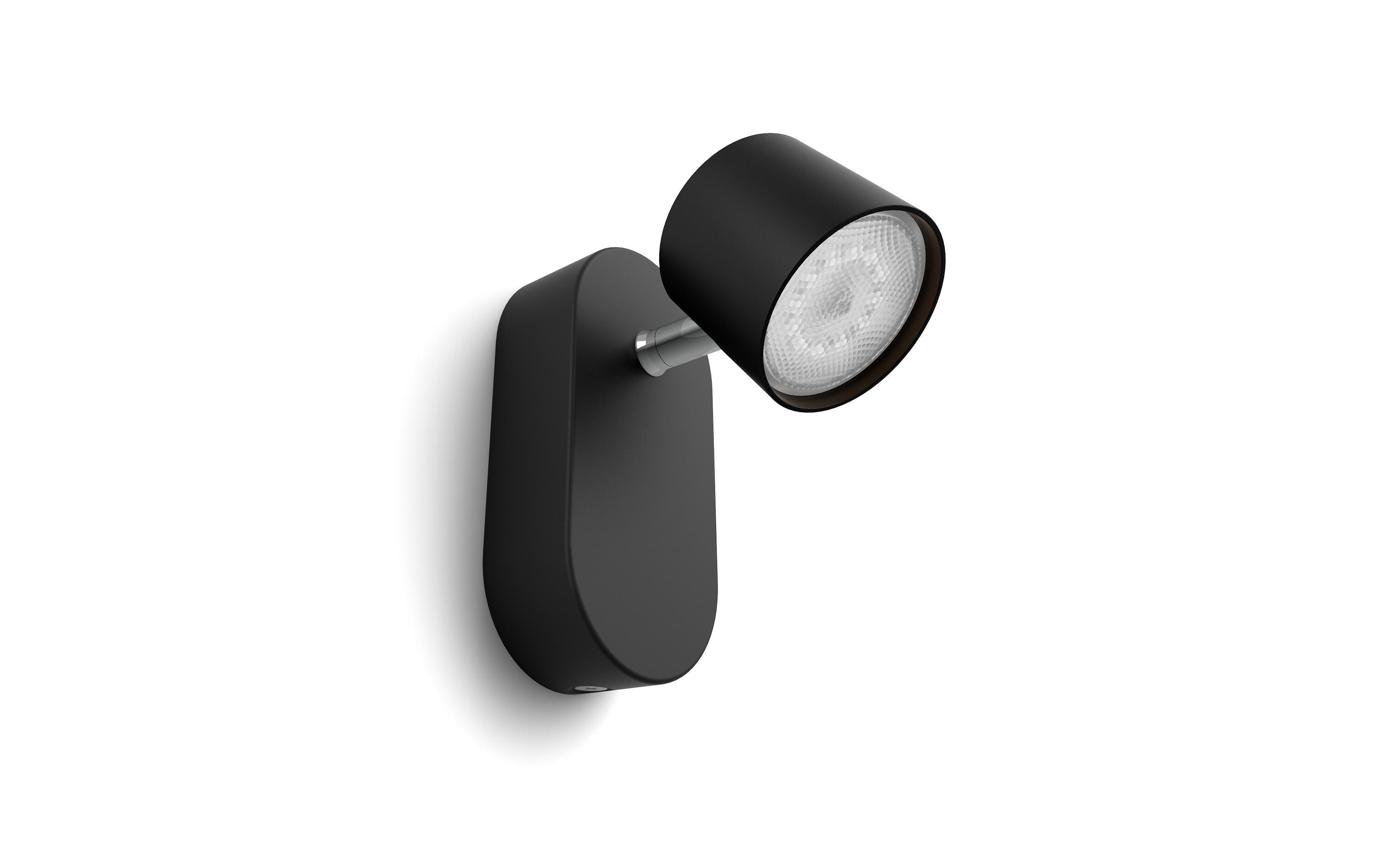 Aufbauspot Star, 4.5W, 2700K, SchwarzAufbauleuchte mit beweglichem Leuchtenkopf