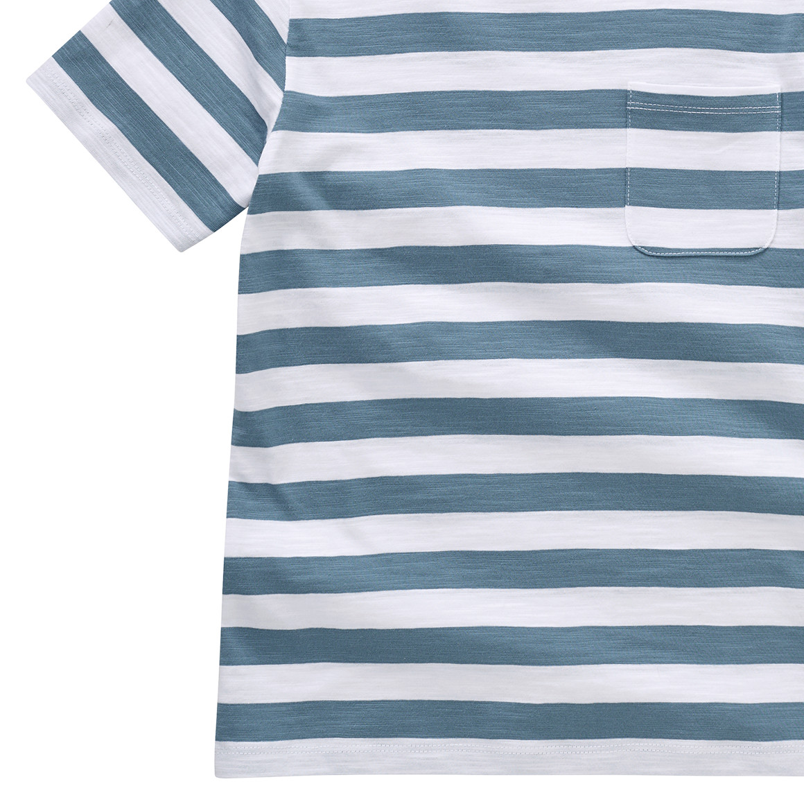 Topolino Jungen T-Shirt mit Streifen petrolblau / weiss
