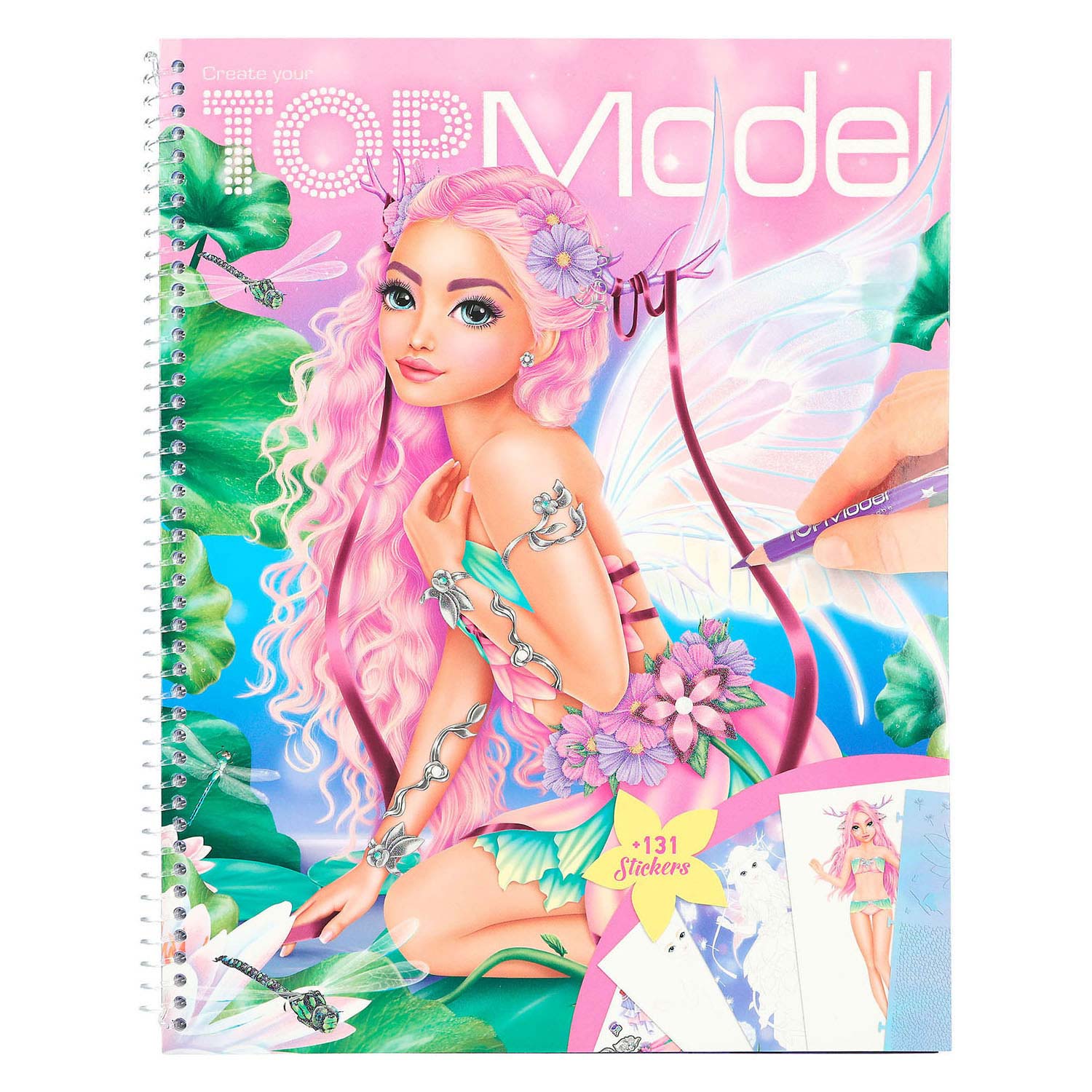 Create Your TOPModel Kleurboek met Stickers Fantasy