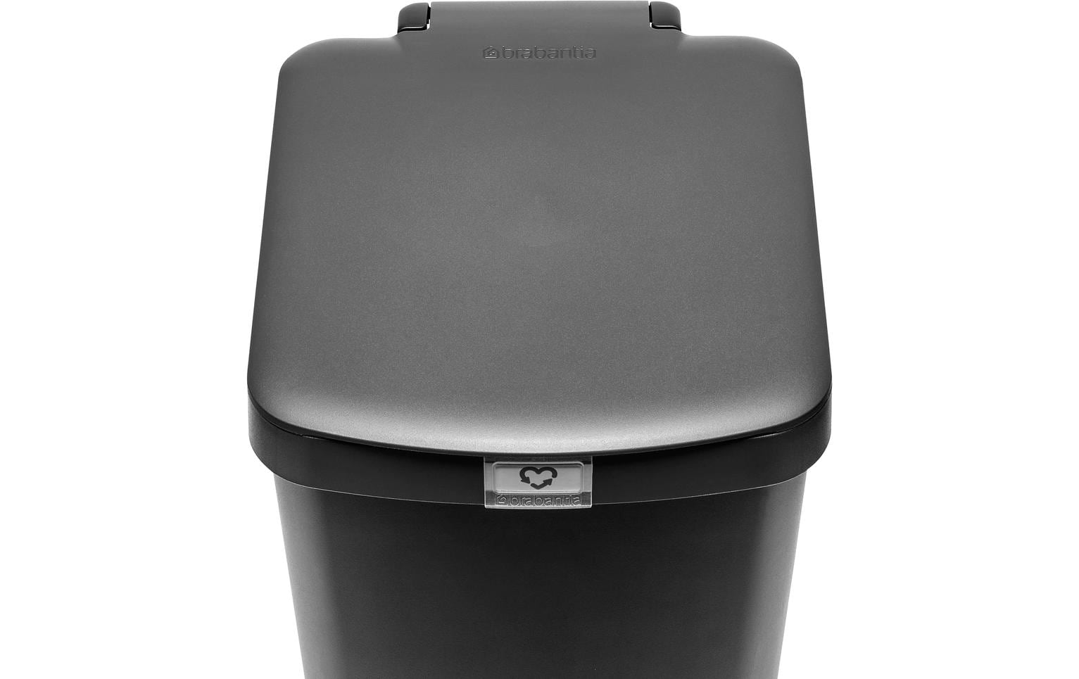 Recyclingbehälter StepUp 25 l, DunkelgrauTreteimer für Recycling Materialien