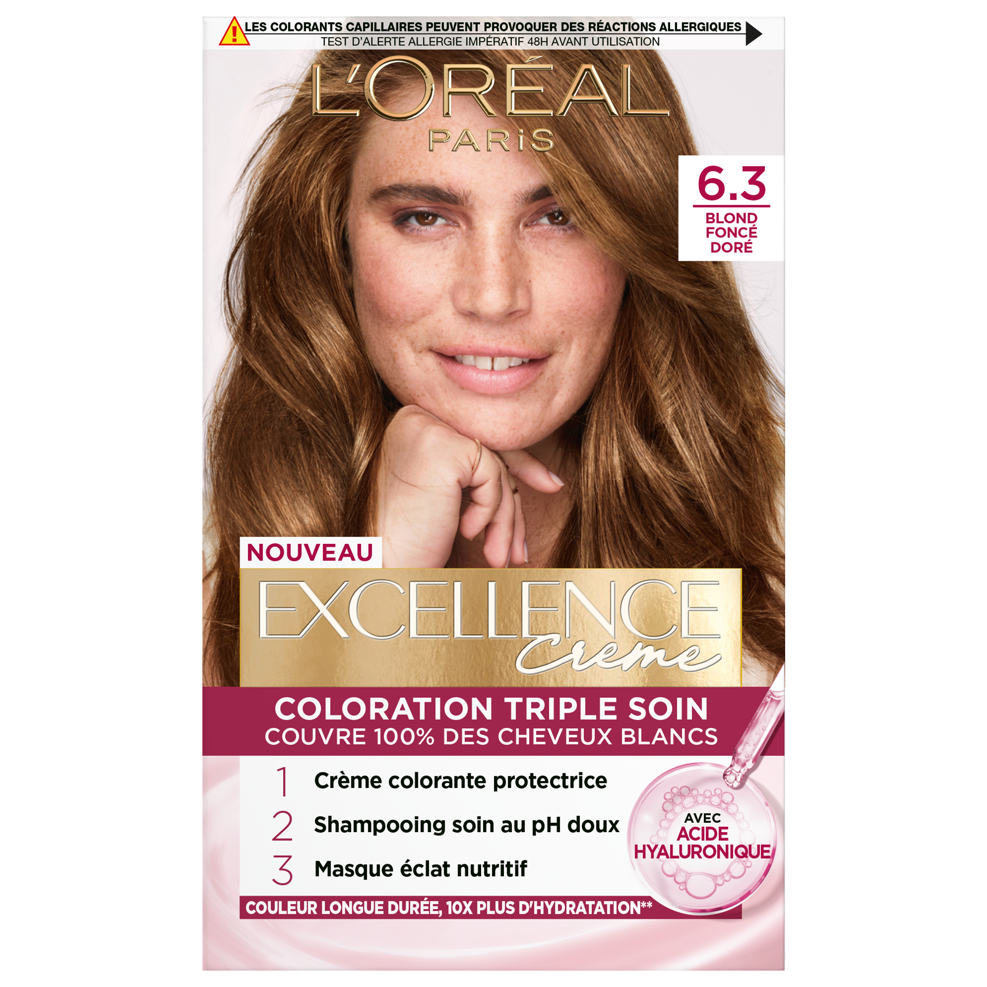 Excellence Crème Blondes · Couvre 100% des cheveux blancs