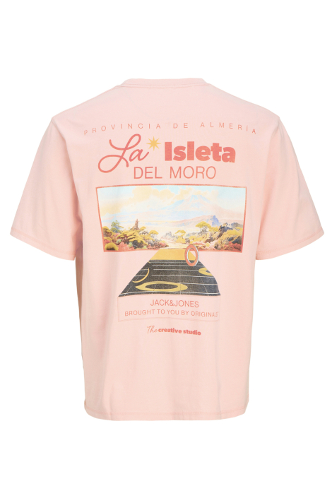 Jack & Jones roze heren t-shirt