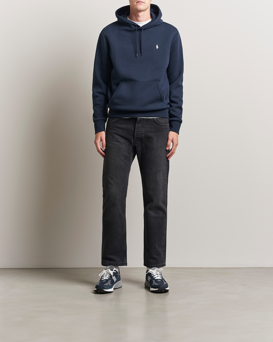 Polo Ralph Lauren Double Knitted Hoodie Aviator Navy