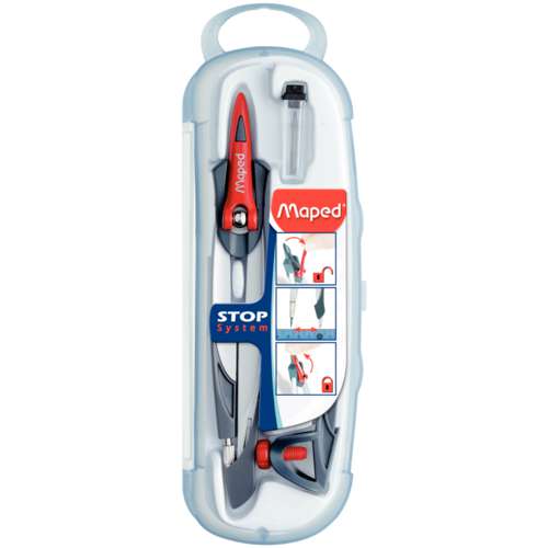 MAPED® Zirkel-Set Stop System, 3-teilig