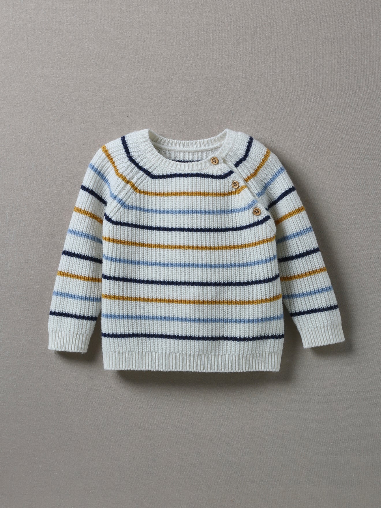 Pull rayé bébé en laine