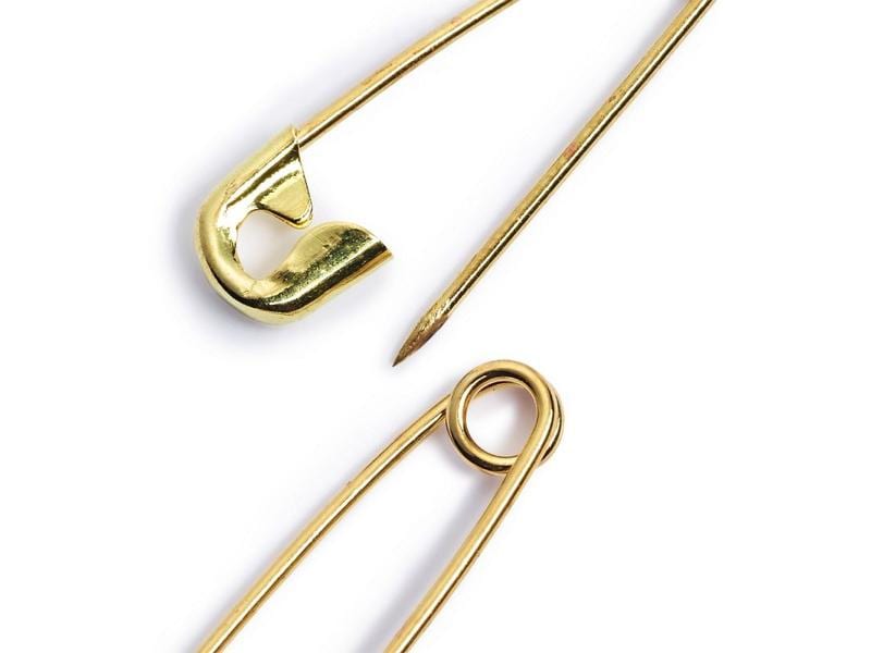 Prym Sicherheitsnadel Gold, 19/23/27 mm Sicherheitsnadeln aus Messing für den universellen Gebrauch