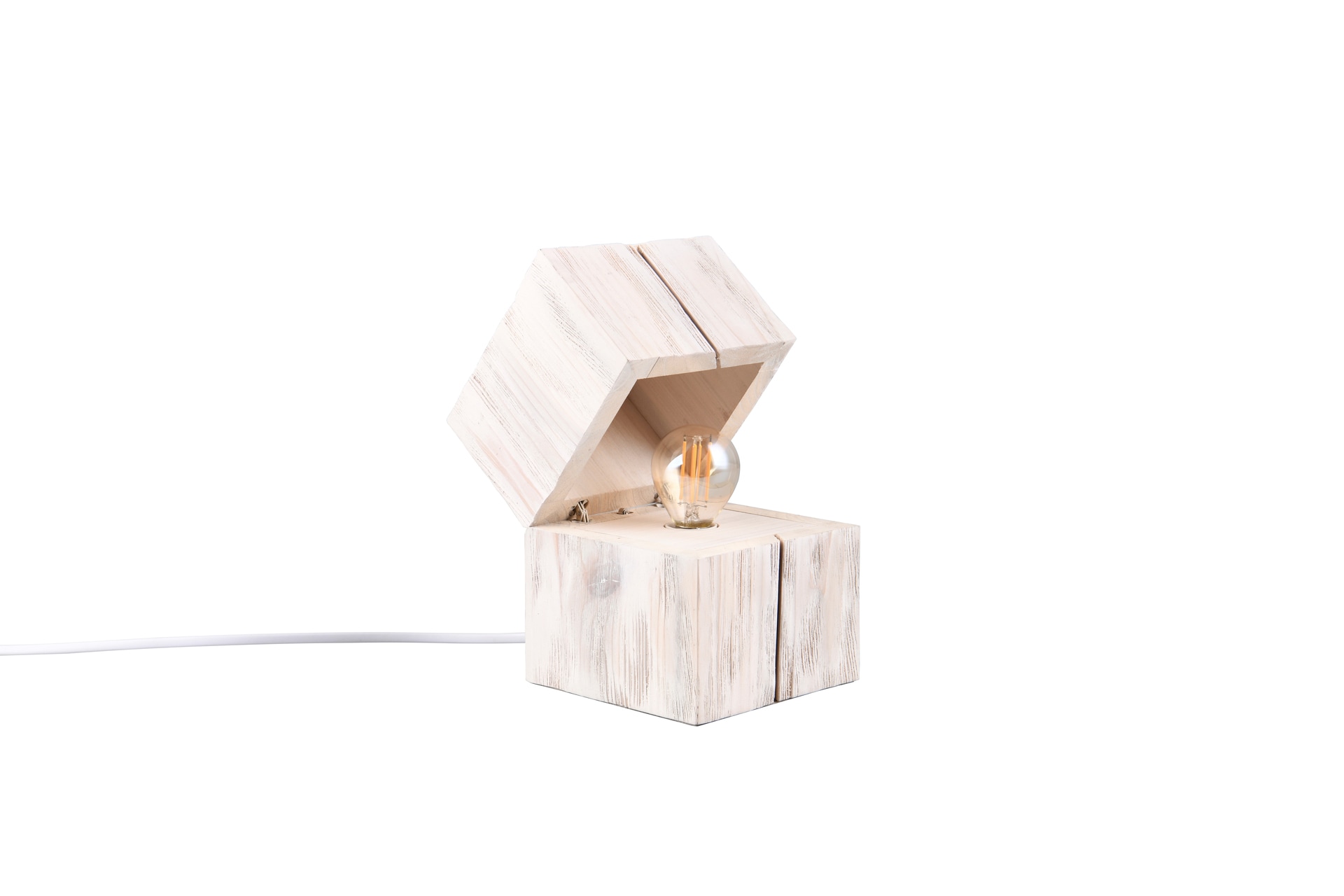 TRIO Retrofit LED Tischlampe TREASURE 12 x 12 cm weiß