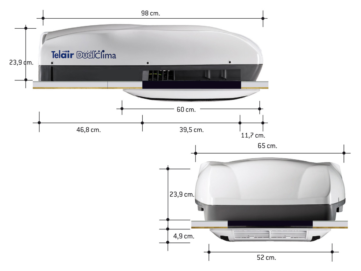 Telair Dualclima 8400H airco - white