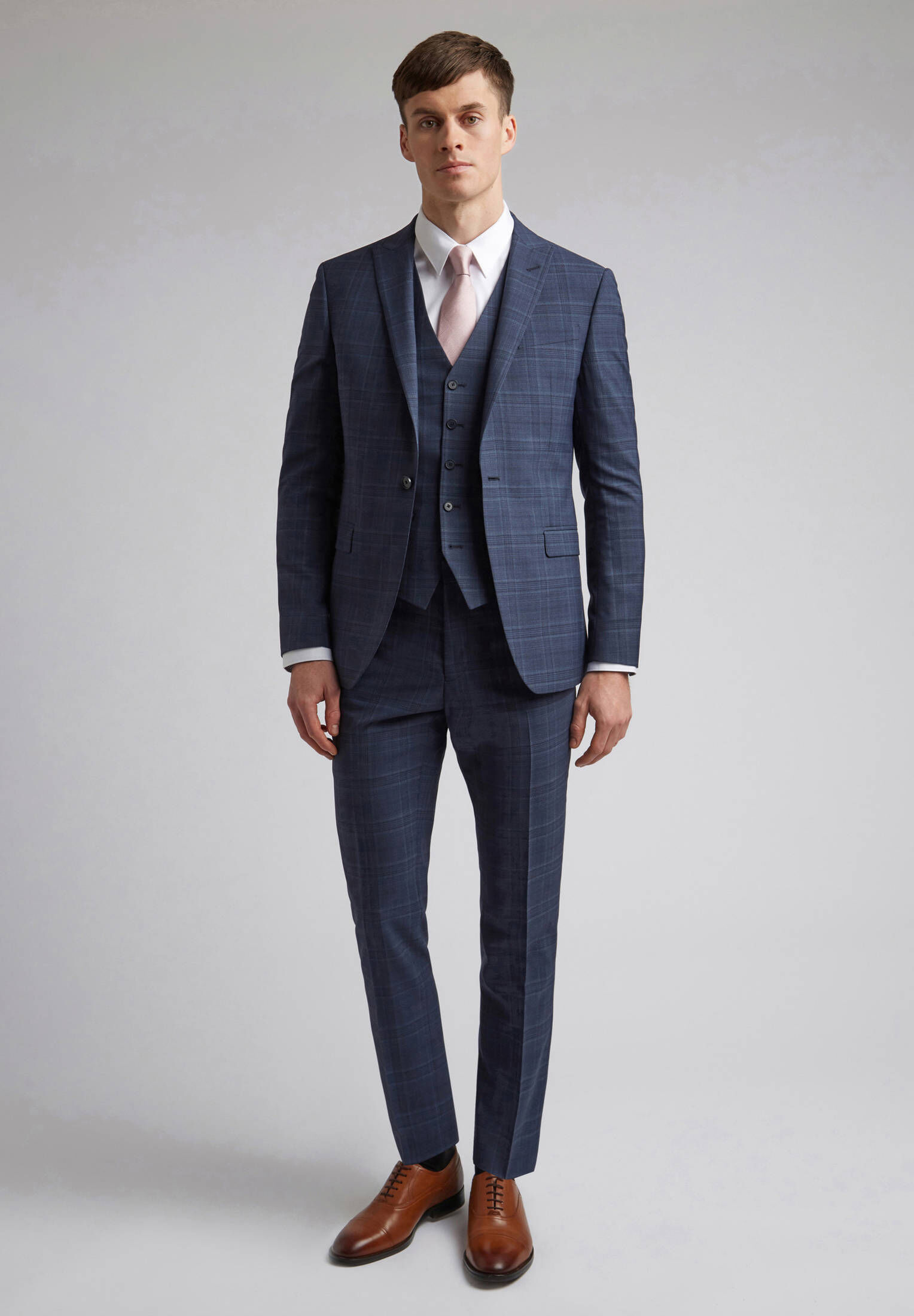 Ted Baker| Herren Jacke Navy Tonal Check