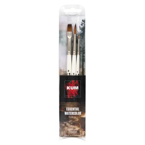 KUM® Memory Point ESSENTIAL AQUARELL Pinselset, 3-teilig