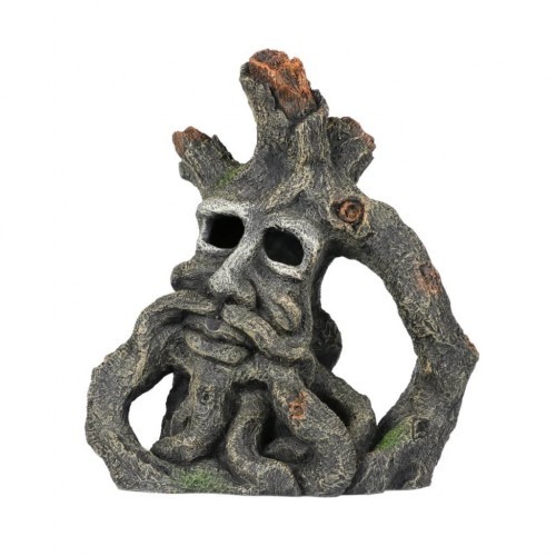 Decoração de aquário em forma de tronco de árvore de Jacob, cinza.
