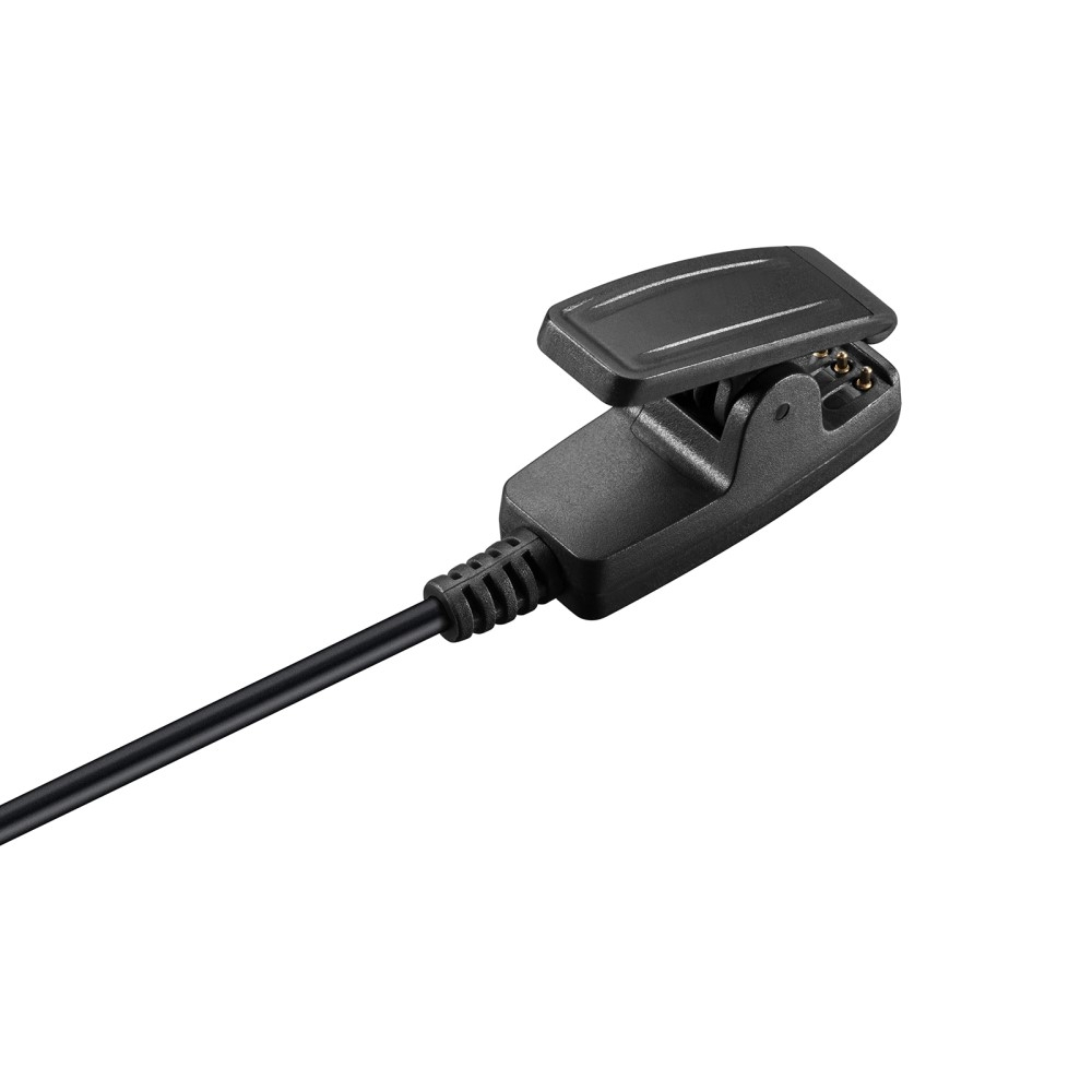 (1m) Garmin Forerunner USB A Ladekabel Ladegerät Clip Dockingstation - Schwarz
