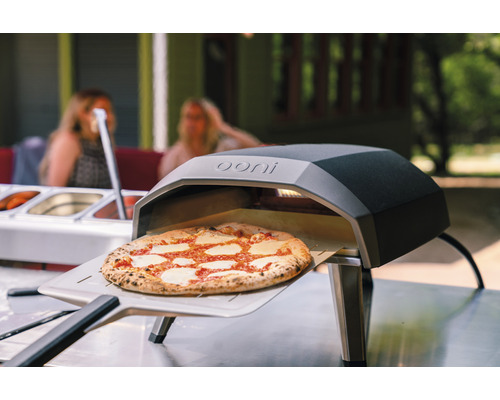 Ooni Koda 12 Gaspizzaoven 62 x 39 cm RVS Zilver/Zwart Compact met warmteregelaar en One-Touch Gasontsteking