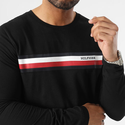Tee Shirt Manches Longues Rwb Monotype Chest Stripe 2366 Noir