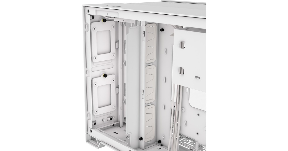Corsair2500D Airflow mini tower behuizing  (Wit | 2x USB-A | 1x USB-C | Tempered Glass)