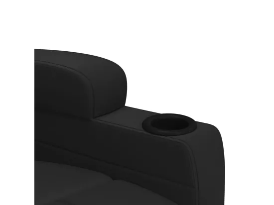 Fauteuil inclinable électrique Noir Similicuir