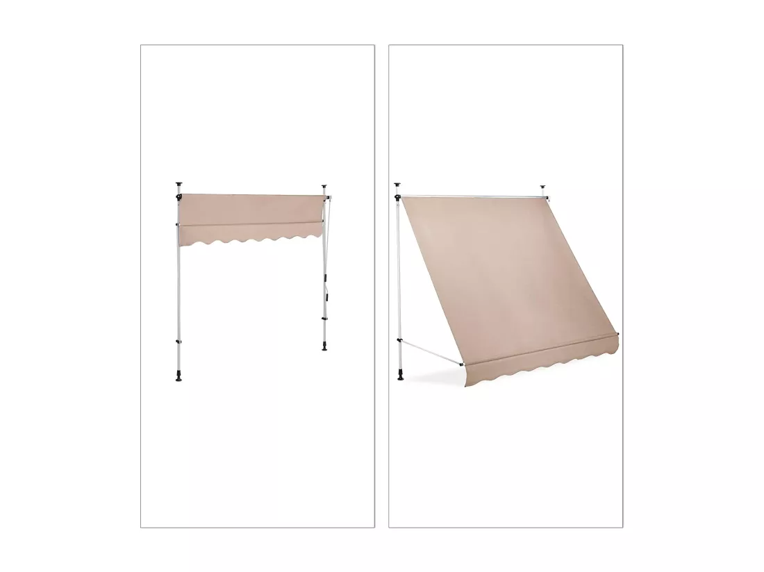 Store banne télescopique de beige 200 x 120 x 300 cm 13_0000309_3