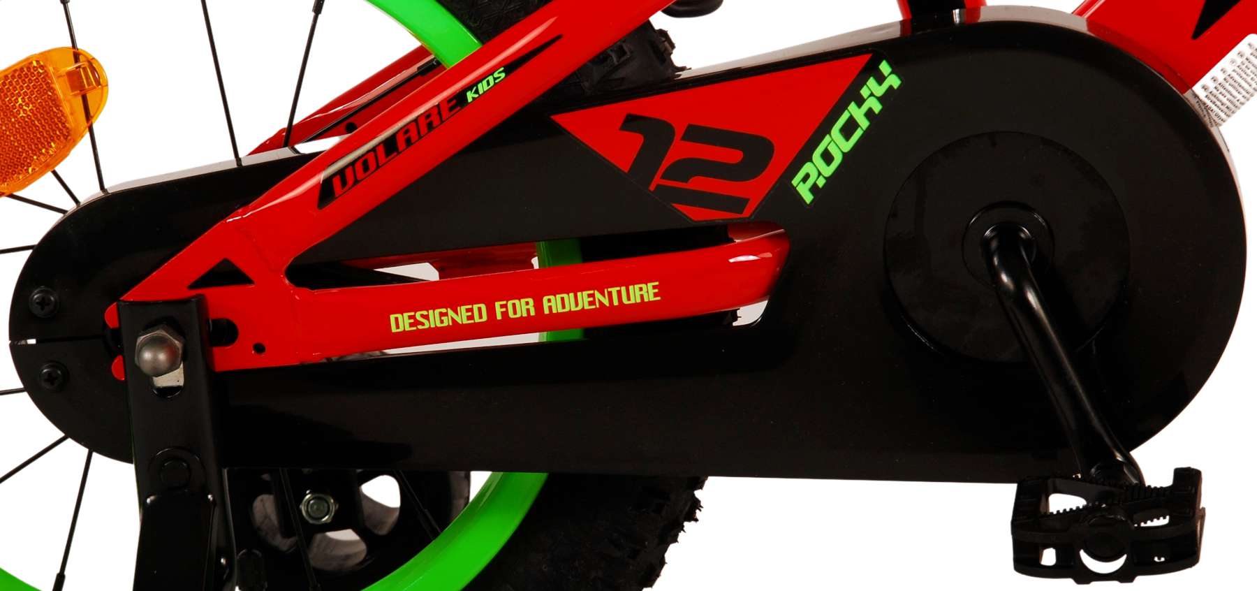 Kinderfahrrad Rocky für Jungen 14 Zoll Kinderrad in Rot Fahrrad