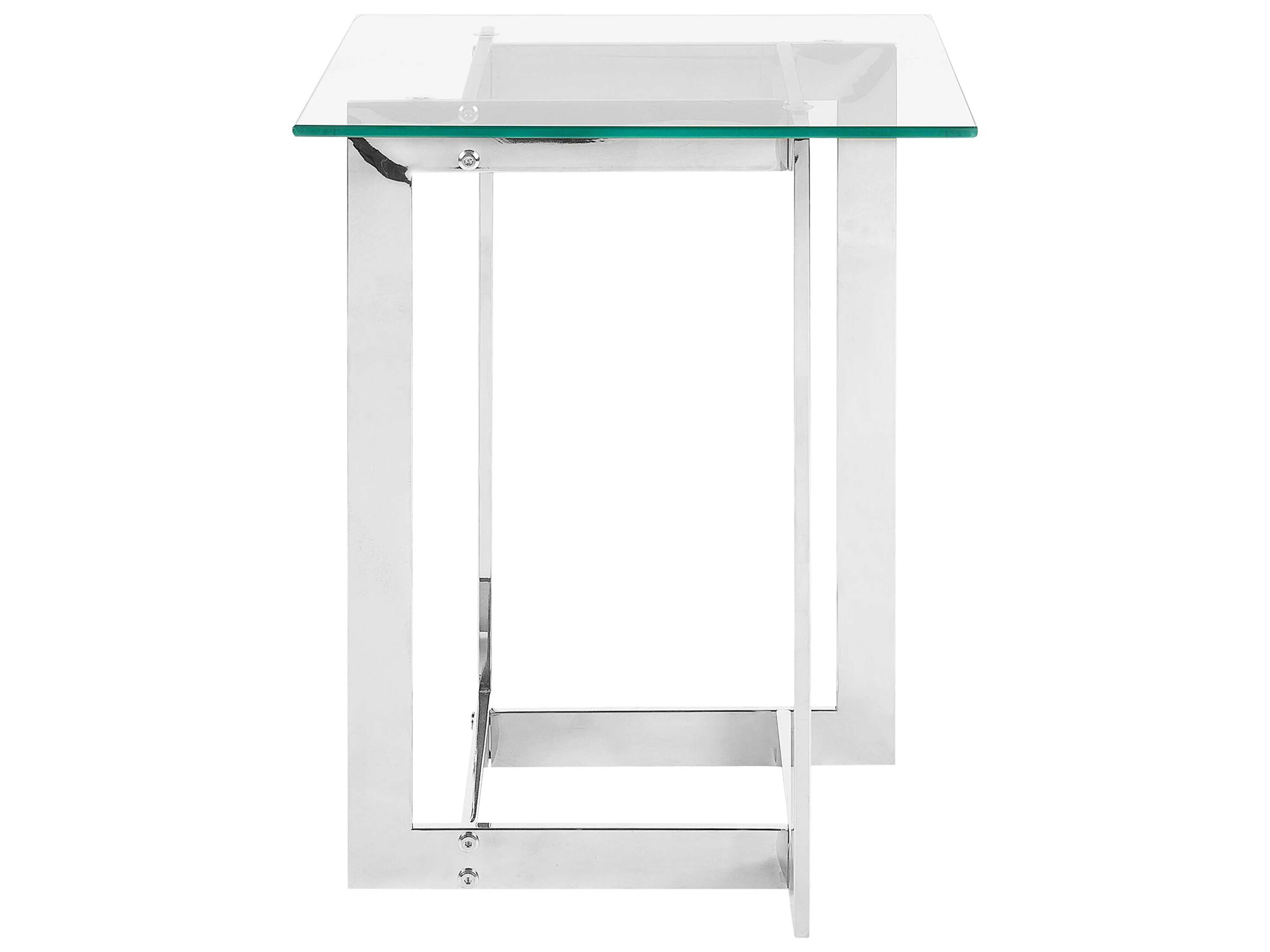 Bijzettafel CRYSTAL Veiligheidsglas Zilver