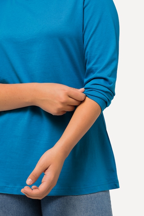 Shirt, Slim, Rundhalsausschnitt, Langarm