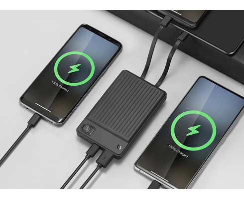 Andersson Powerbank PRB-C1000 – 10.000 mAh med innebygde kabler