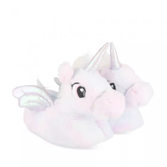 Chaussons peluche licorne MULTICOLOR LOVELY SKULL