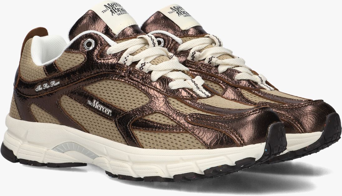 bronskleurig mercer amsterdam lage sneakers the re-run cracked