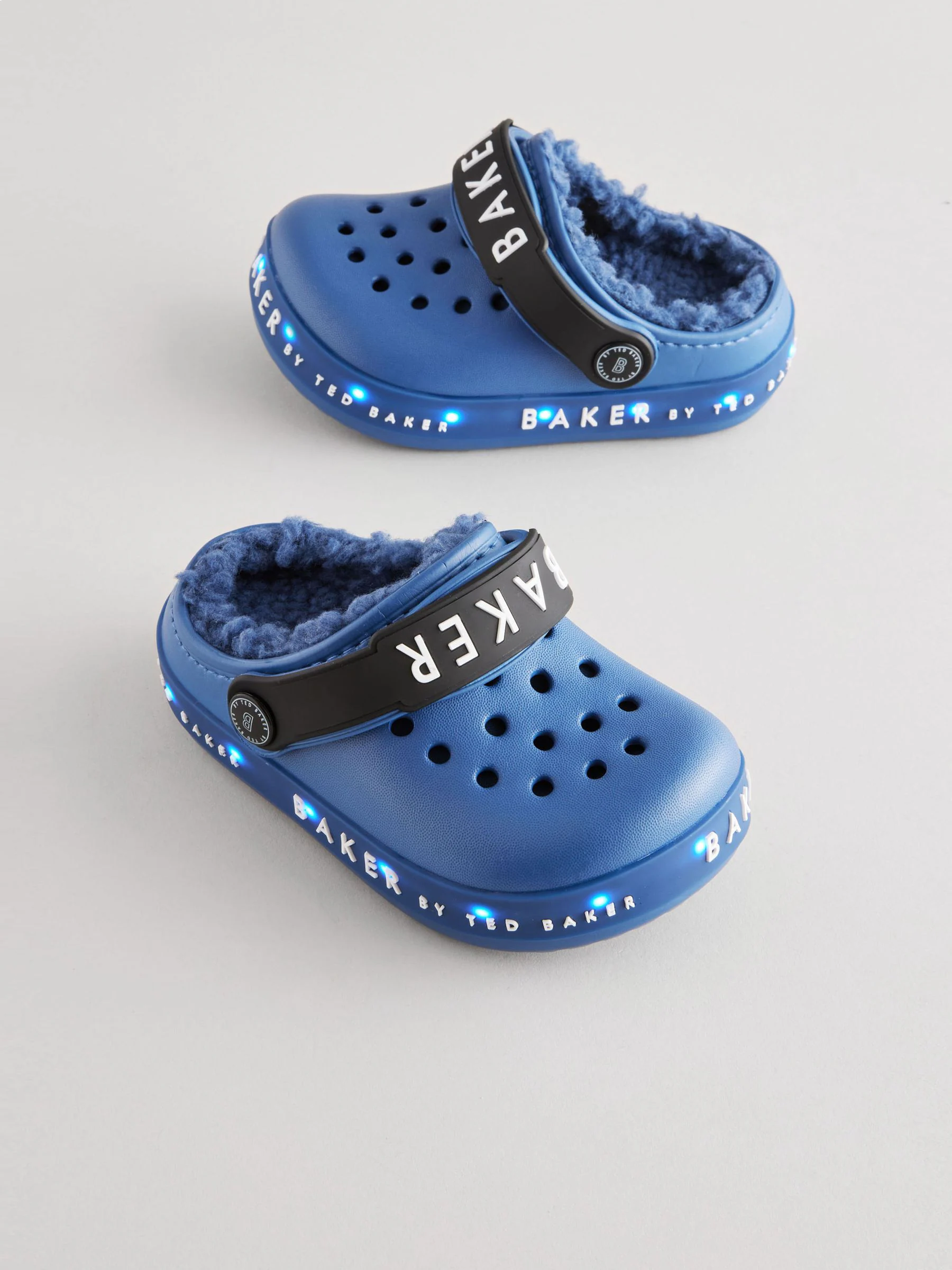 Blauw Lichtgevende - Baker By Ted Baker met borg gevoerde klomppantoffels