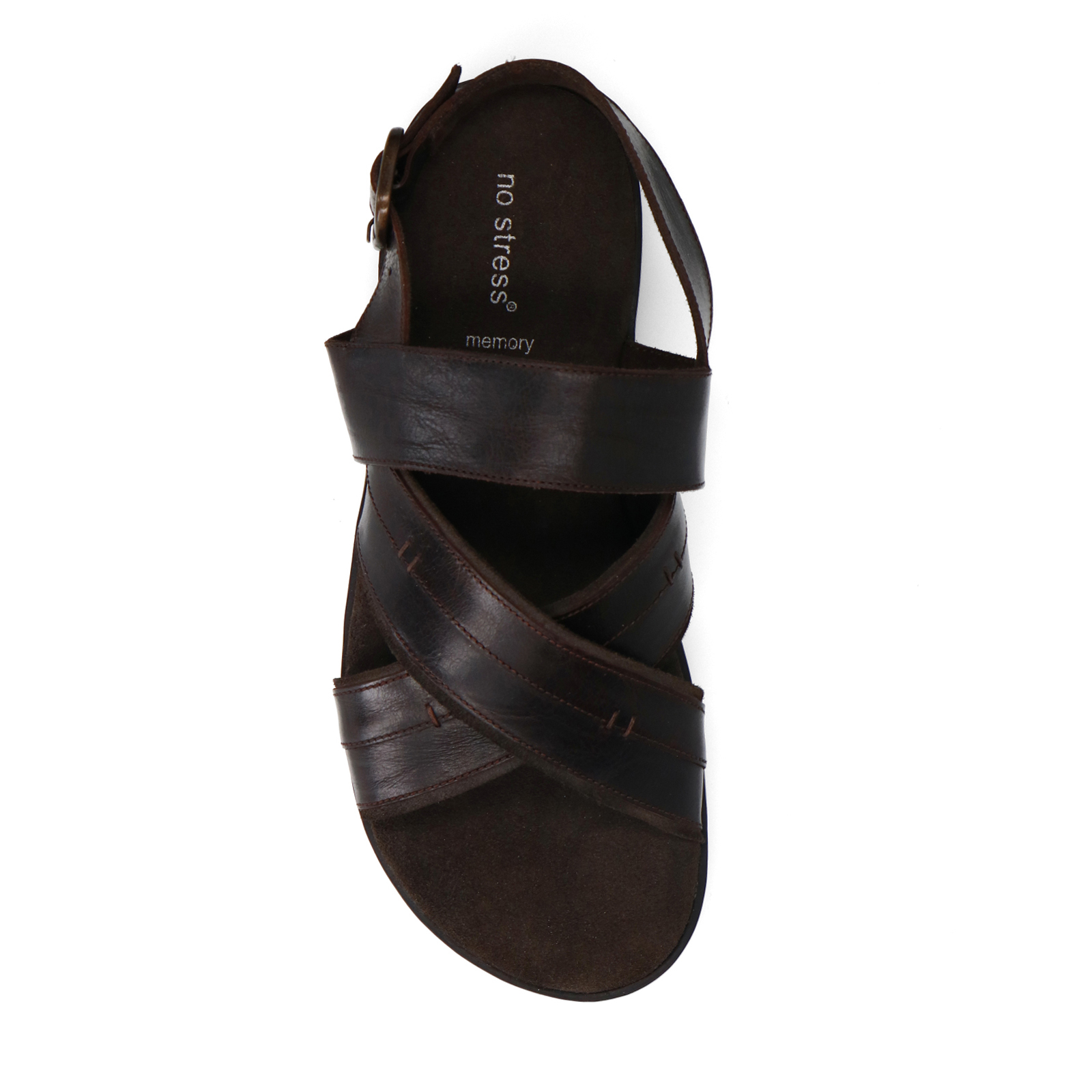 Bruine leren sandalen