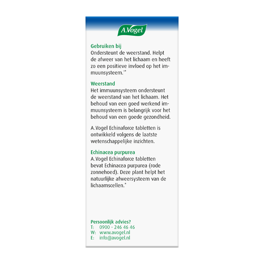 A.Vogel Echinaforce Weerstand80 tabletten