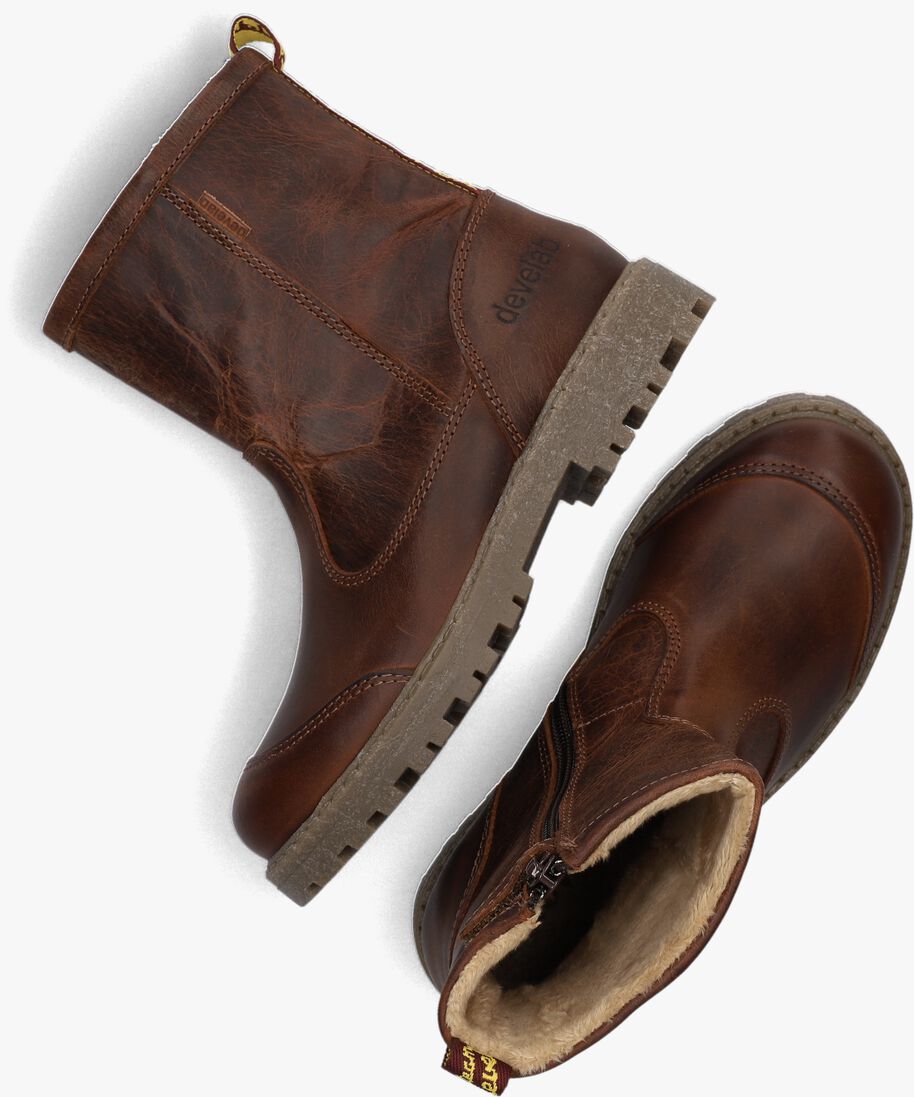 DEVELAB cognac develab enkelboots 45877