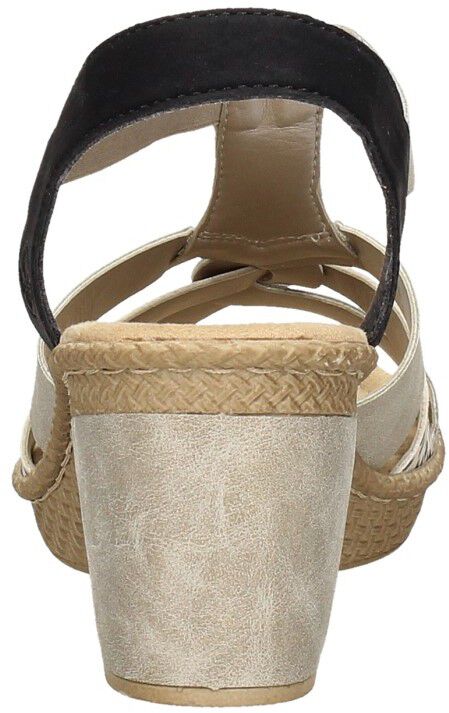 Rieker Sandalen Hak goudkleur