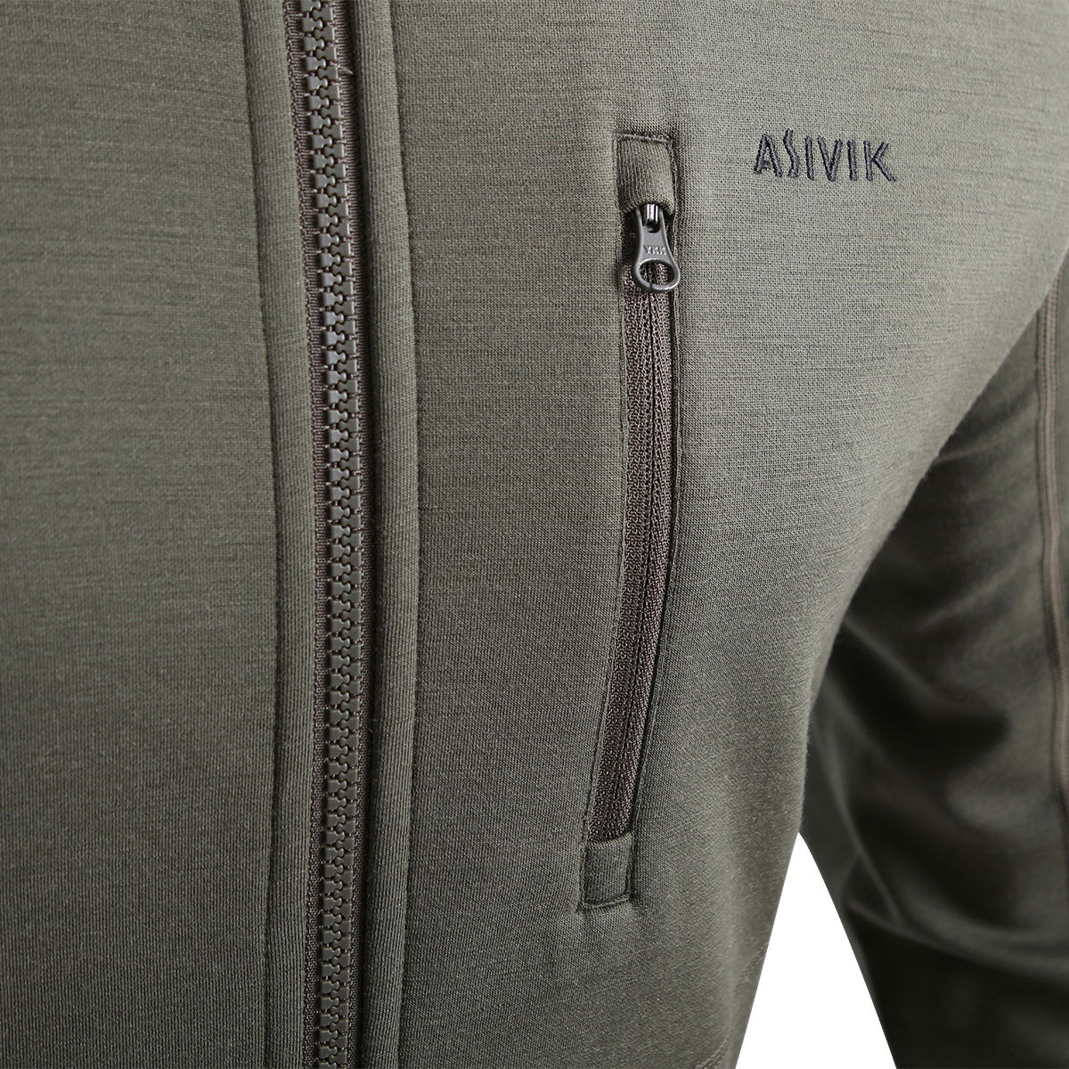 Asivik Adventure Mid Wool fleece, dame (Khaki)