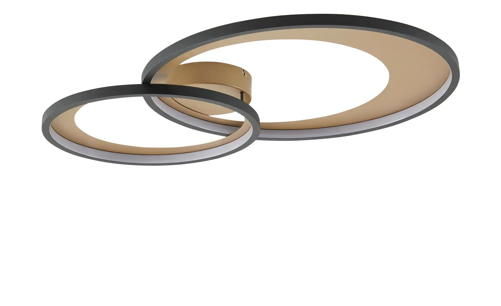 Trio LED-Deckenleuchte, schwarz/ gold ´groß´