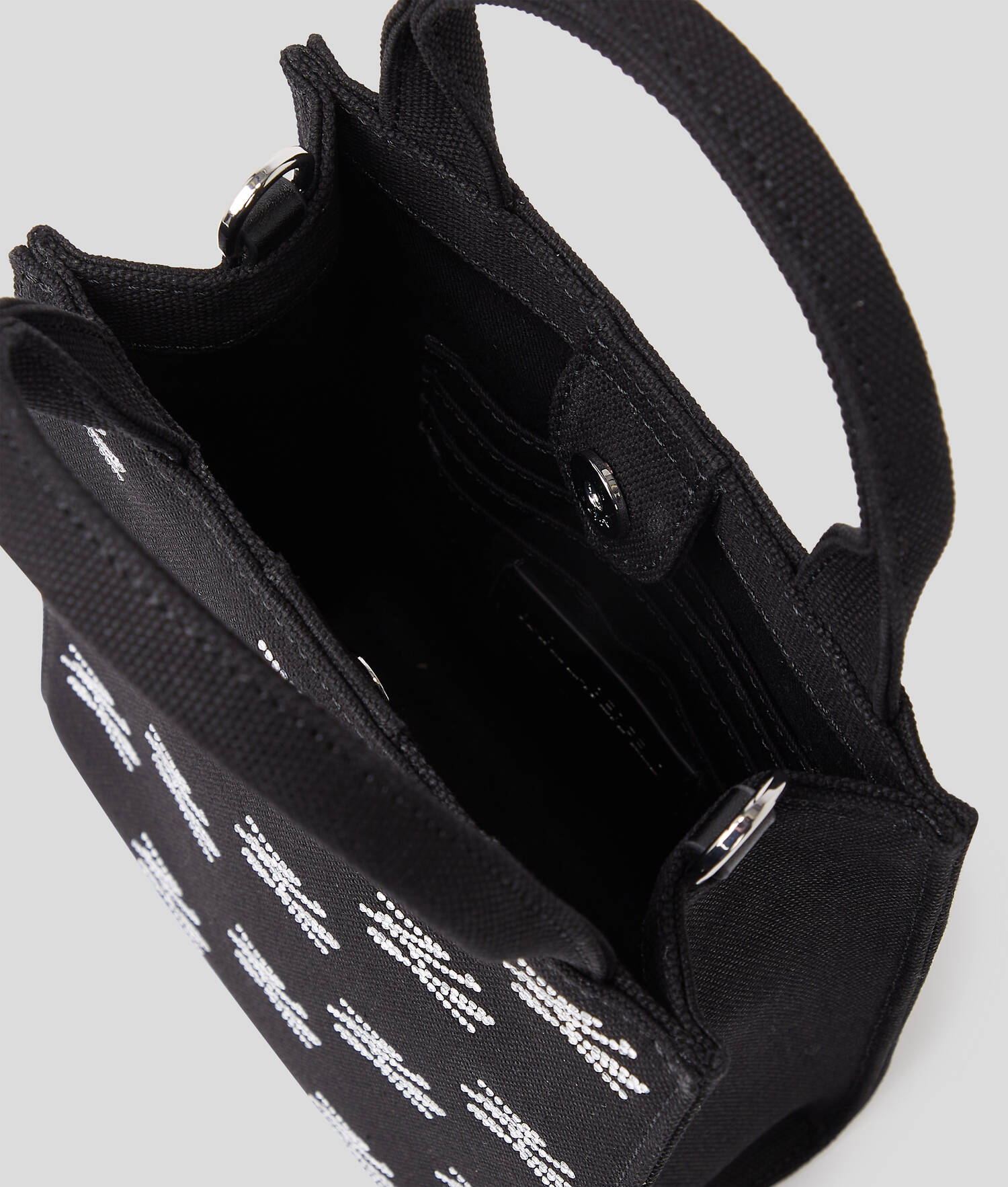 PETIT SAC CABAS CARRÉ K/AUTOGRAPH - Embellissement noir