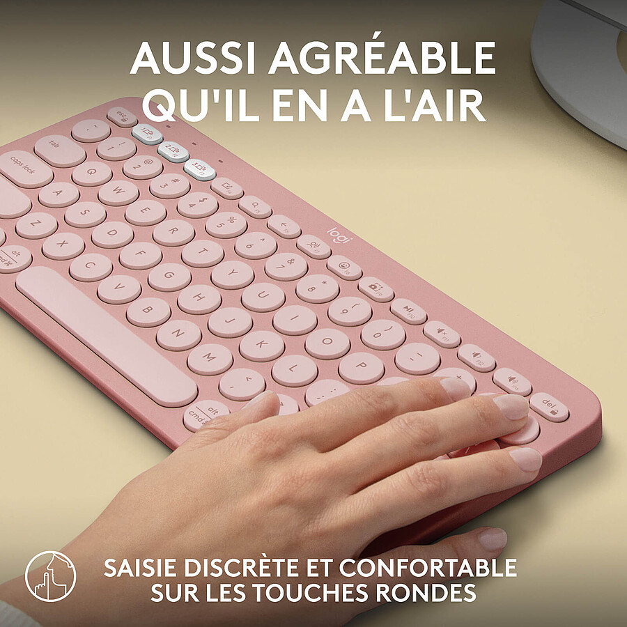 Logitech Pebble Keys 2 K380s - Rose